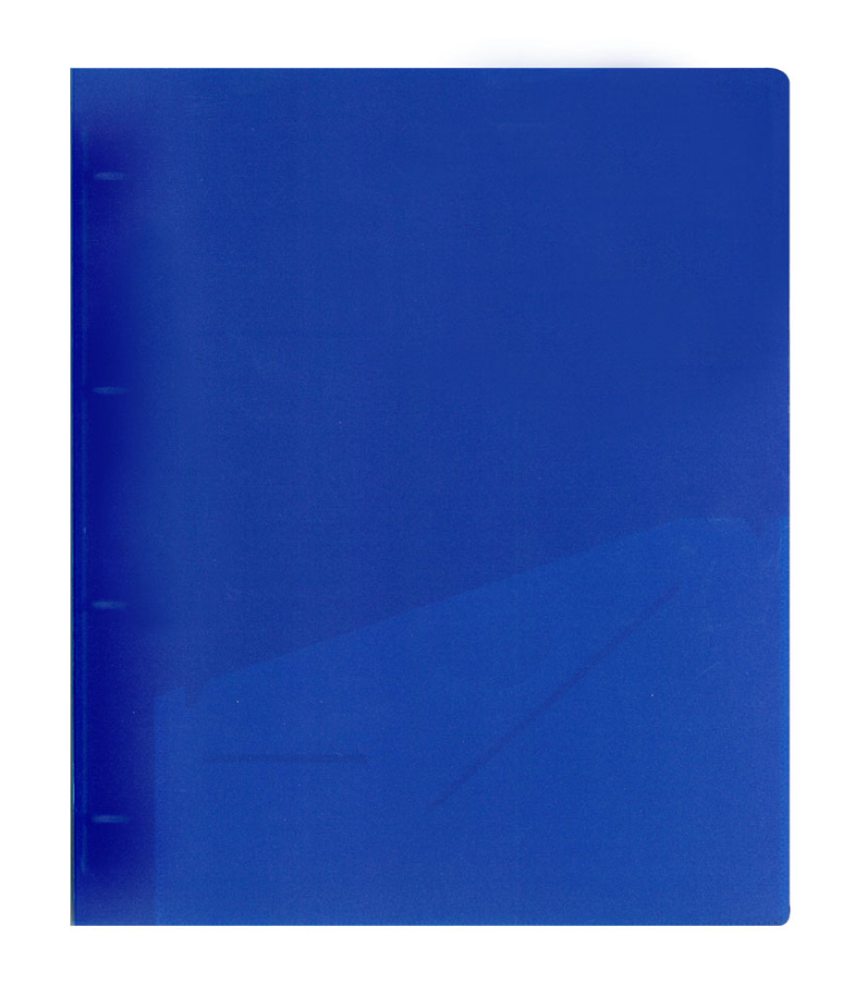 TYPOTRUST - Ντοσίε PP Πλαστικό D 2 Τρύπες Μπλε 3CM Ράχη  FP15123-03