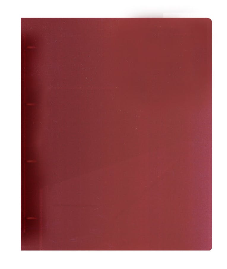 Ντοσίε PP Πλαστικό D 4 Τρύπες Μπορντώ 3CM Ράχη FP15143-19
