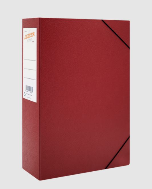 LEIZER -  ΚΟΥΤΙ ΜΕ ΛΑΣΤΙΧΟ FIBER 25x35x11cm KFL ΜΠΟΡΝΤΩ