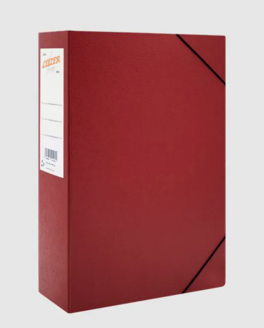 LEIZER -  ΚΟΥΤΙ ΜΕ ΛΑΣΤΙΧΟ FIBER 25x35x11cm KFL ΜΠΟΡΝΤΩ