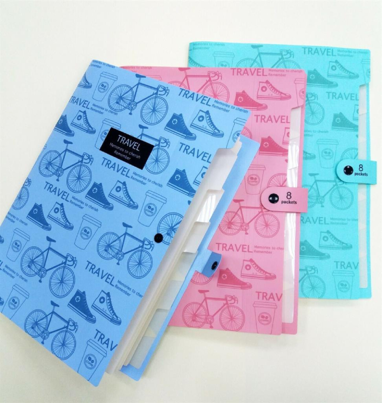 Α4  Φάκελος Φυσαρμόνικα 8Θ με κουμπί Διάφορα Χρώματα  231.957375