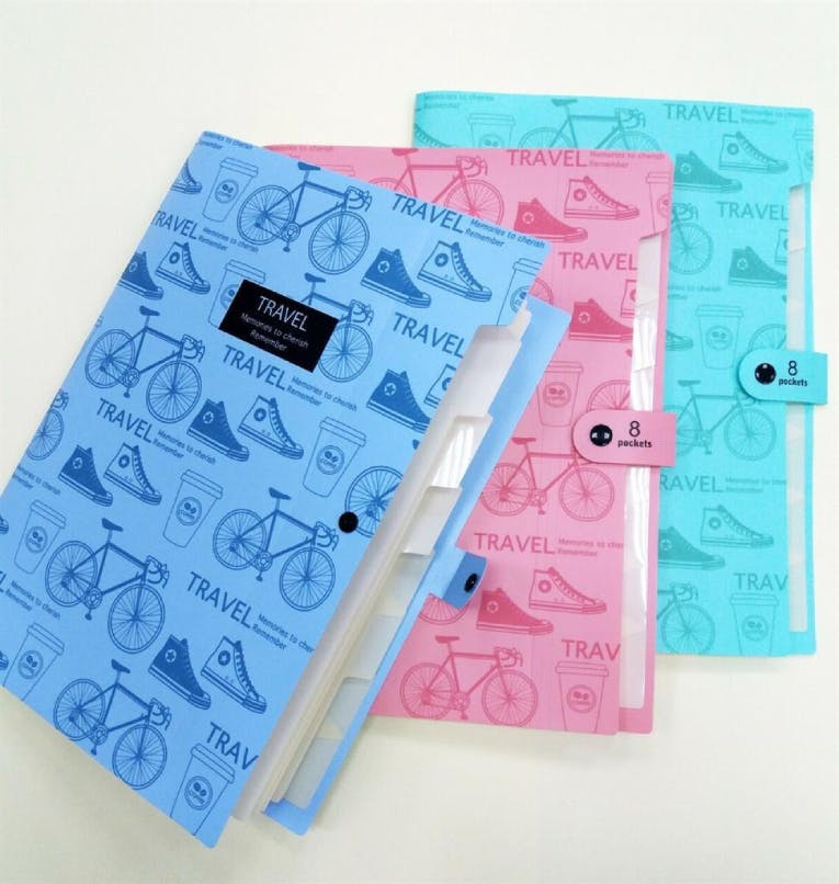 DELI - Α4  Φάκελος Φυσαρμόνικα 8Θ με κουμπί Διάφορα Χρώματα  231.957375