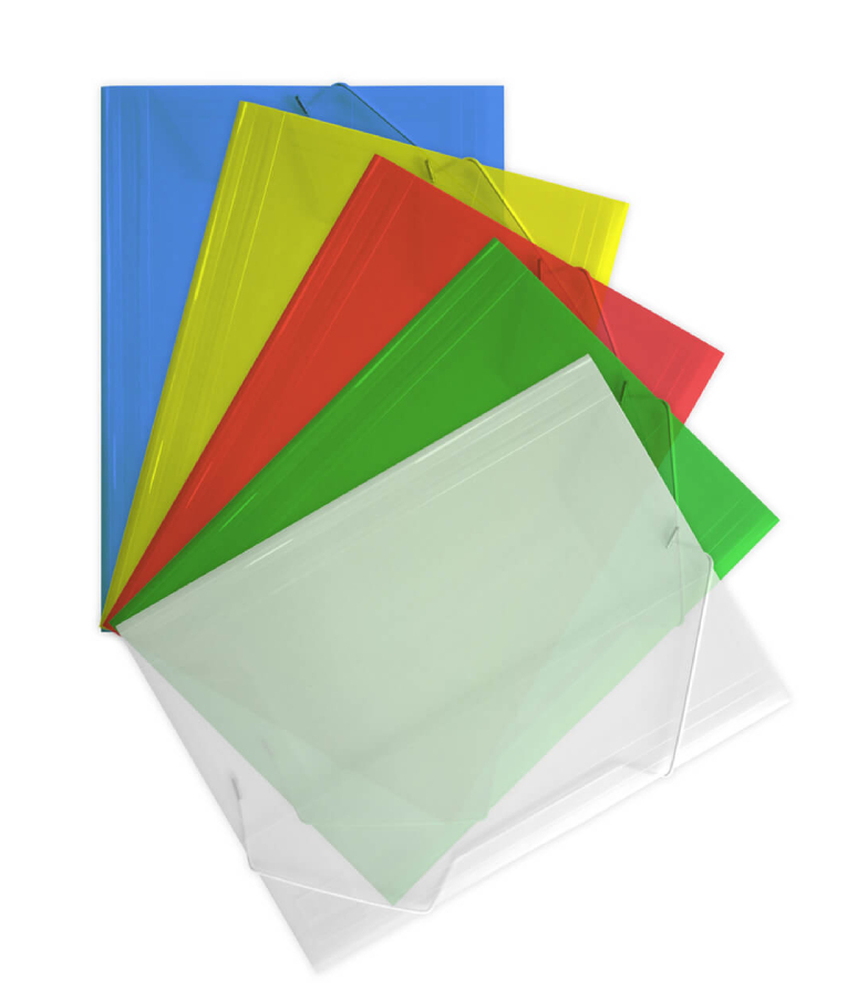 Πρεπλάκ Πλαστικός Φάκελος με Λάστιχο PP Α4 Διαφανής Salko Paper 2512