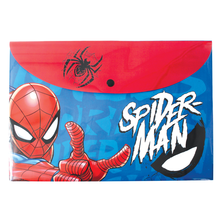 A4 Πλαστικός Φάκελος PP με Κουμπί  SPIDERMAN PP  337-11580