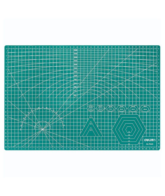 DELI - Deli Επιφάνεια κοπής Πράσινη 3 mm με Μελιμετρέ αρίθμηση 78401