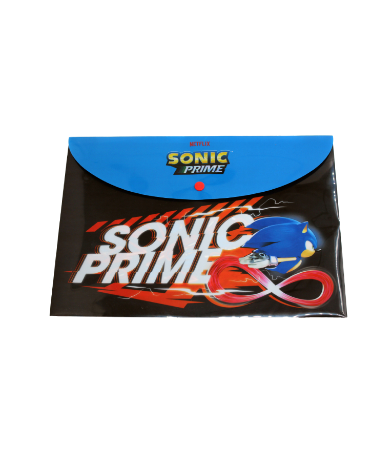 GIM -  Α4 Πλαστικός Φάκελος Κουμπί NO FEAR SONIC PRIME  334-84580