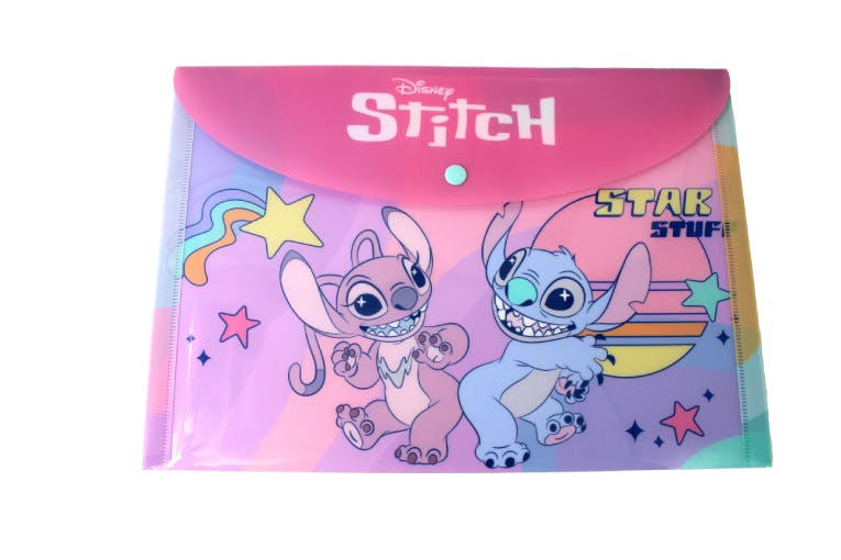 Gim Α4 Πλαστικός Φάκελος με Κουμπί STITCH Gen Z  342-01580