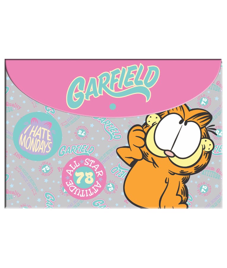  Σχολικός Φάκελος Αρχειοθέτησης με Κουμπί PP Garfield 334-91580 Back Me Up