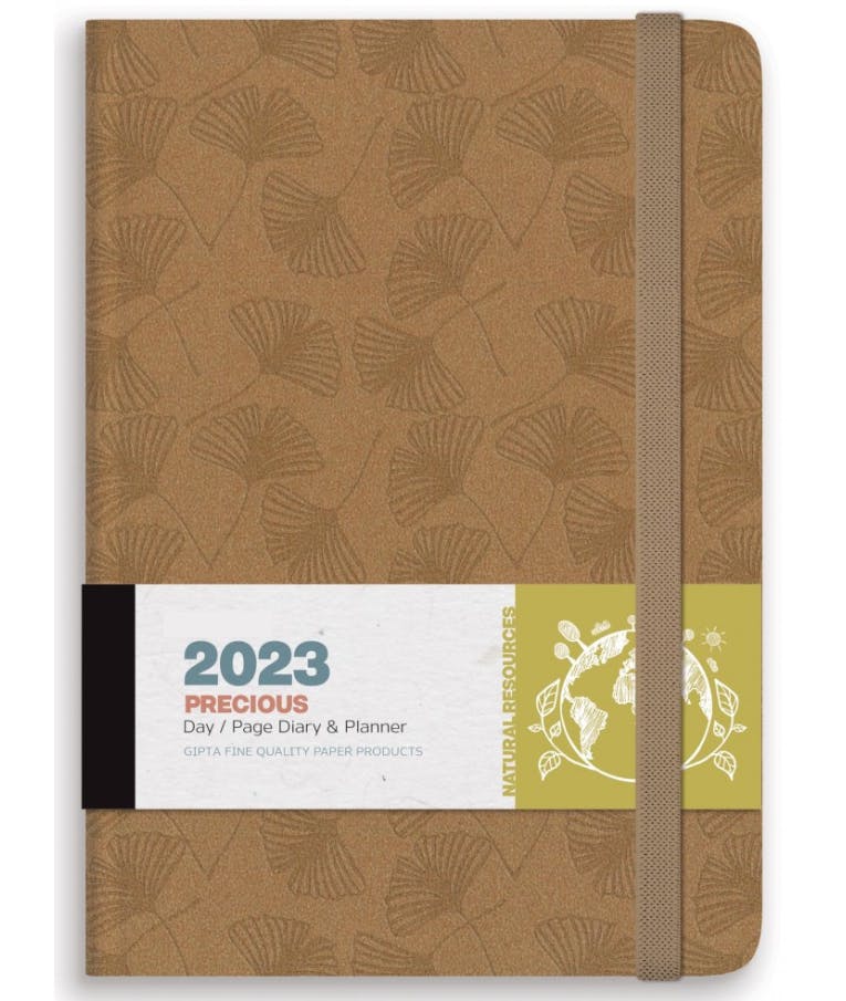 2023 Ημερήσιο Ημερολόγιο PRESIOUS με Μαλακό Εξώφυλλο και Λάστιχο |Διάσταση 9x14 Αρ.Φύλλων 392 70gr Χρυσό 623-3409-17