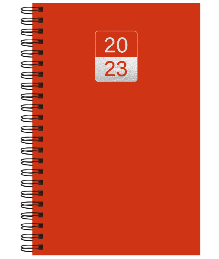 ΤΡΙΠΕΡΙΝΑΣ - Hμερήσιο Ημερολόγιο Σπιράλ 12x17 Triperinas PP POP  Διάφορα Χρώματα 001151