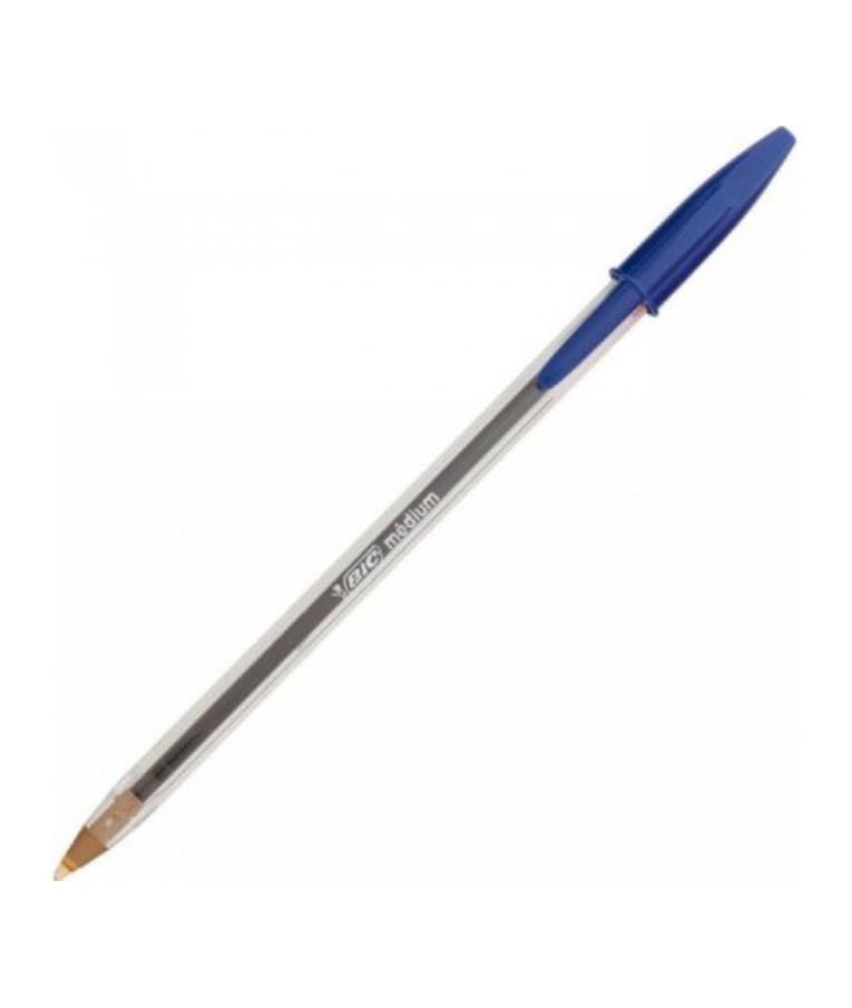 Bic Στυλό Ballpoint 1.0mm με Μπλε Mελάνι Cristal Original 847898 με καπάκι