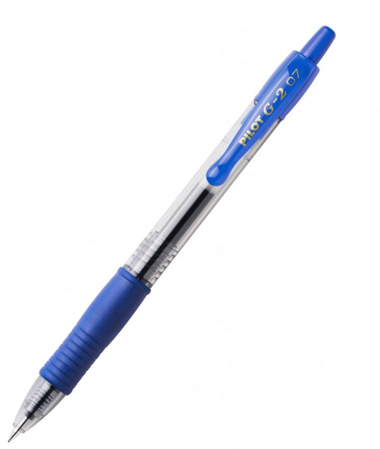 Pilot Στυλό Gel 0.7mm με Μπλε Mελάνι και Κουμπί G-2 BL-G2-7L