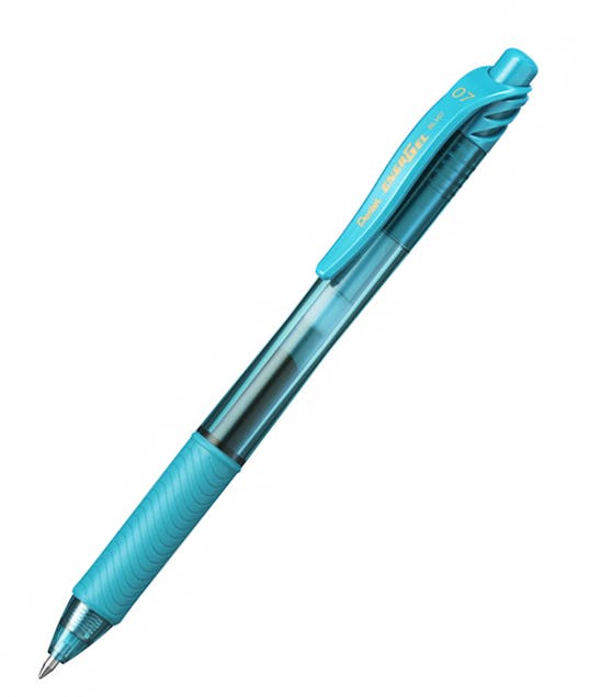 PENTEL - Στυλό Energel X με κουμπί 0.7 Metal Tip Υγρής Μελάνης Γαλάζιο Metal Tip BL107-S