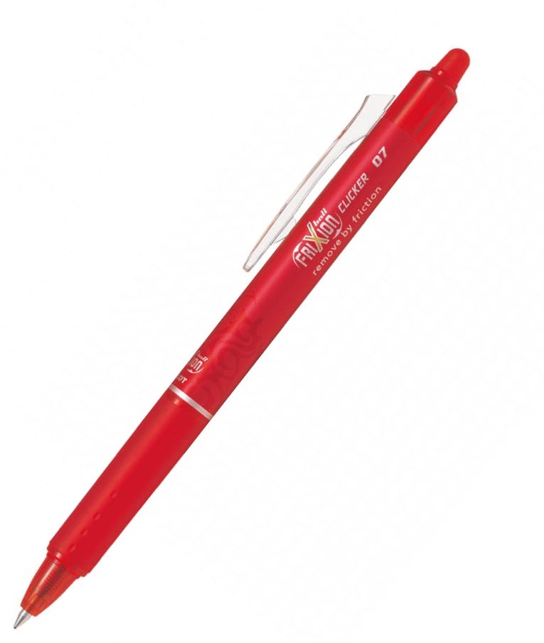 Pilot Στυλό Gel 0.7mm (Medium) με Κόκκινο Mελάνι FriXion Ball Clicker BLRT-FR7