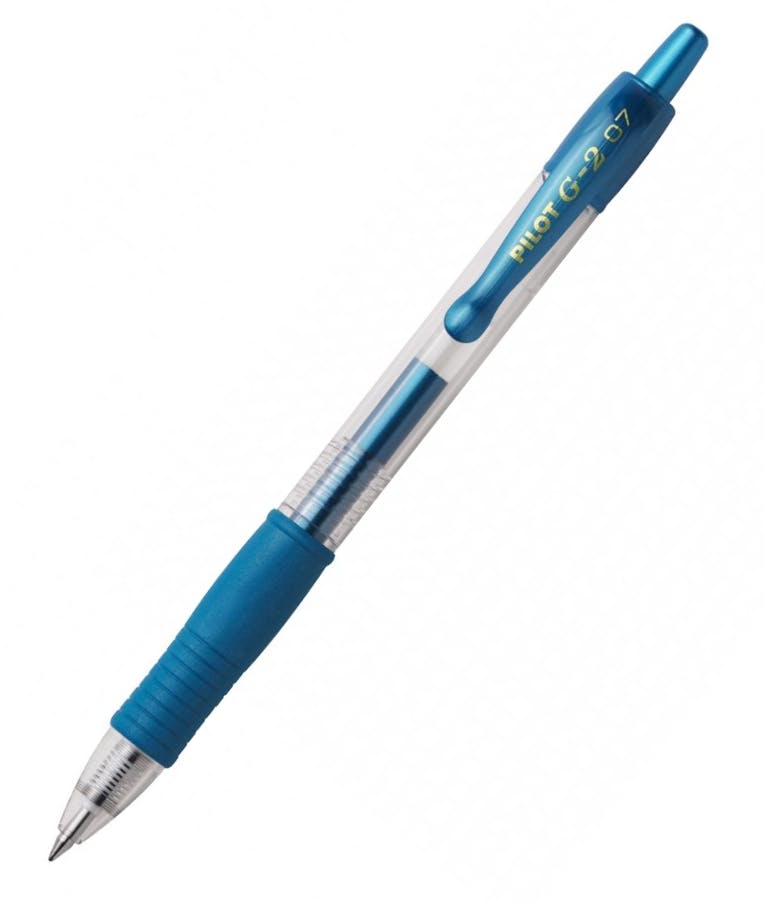 Στυλό Pilot G2 Pastel 0.7 Fine Μεταλλικό Μπλε με κουμπί BL-G2-7-ML