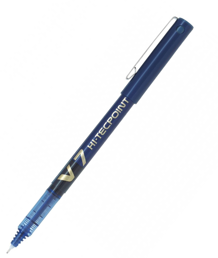 PILOT - Pilot Στυλό Υγρής Μελάνης Hi-Tecpoint V7 Rollerball 0.7mm με Μπλε Mελάνι  BX-V7-L