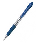 Pilot Στυλό Ballpoint Super Grip 0.7mm (Fine) με Μπλε Mελάνι Λαδιού και Κουμπί BPGP-10R-F-L