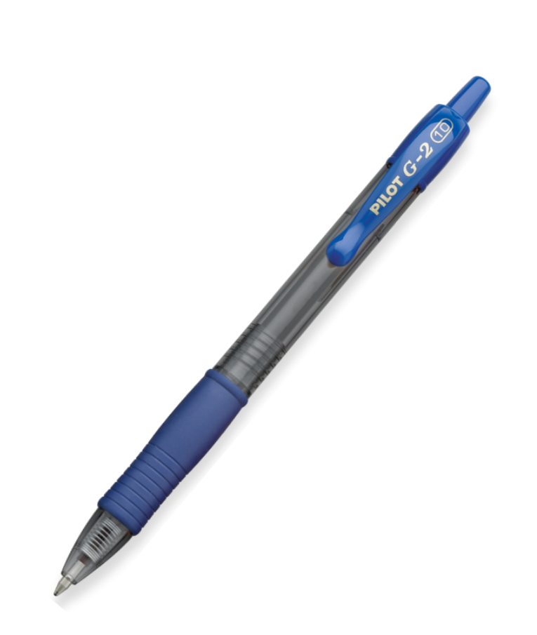 PILOT - Pilot Στυλό Gel 1.0mm με Μπλε Mελάνι και Κουμπί G-2  BL-G2-10-L