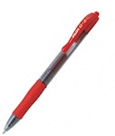 Pilot Στυλό Gel 1.0mm με Κόκκινο Mελάνι και Κουμπί G-2 BL-G2-10-R