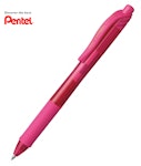 Στυλό Energel X με κουμπί 0.7 Metal Tip Υγρής Μελάνης Ροζ BL107-P