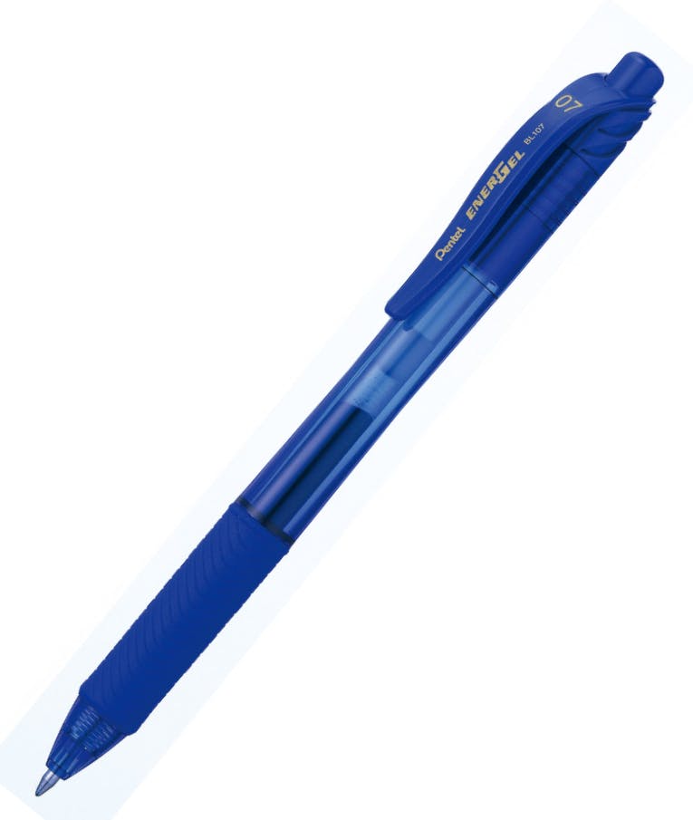 Στυλό Energel X με κουμπί 0.7 Metal Tip Υγρής Μελάνης Μπλε Metal Tip BL107-C