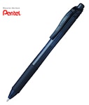 Στυλό Energel X με κουμπί 1.0 Metal Tip Υγρής Μελάνης Μαύρο Metal Tip BL110-Α