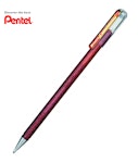 Pentel Στυλό Gel 1.0mm με Πορτοκαλί Mελάνι Hybrid Dual Metallic K110DF Glitter