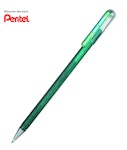Pentel Στυλό Gel 1.0mm με Πράσινο Mελάνι Hybrid Dual Metallic  METAL TIP 1.0 K110DD Glitter