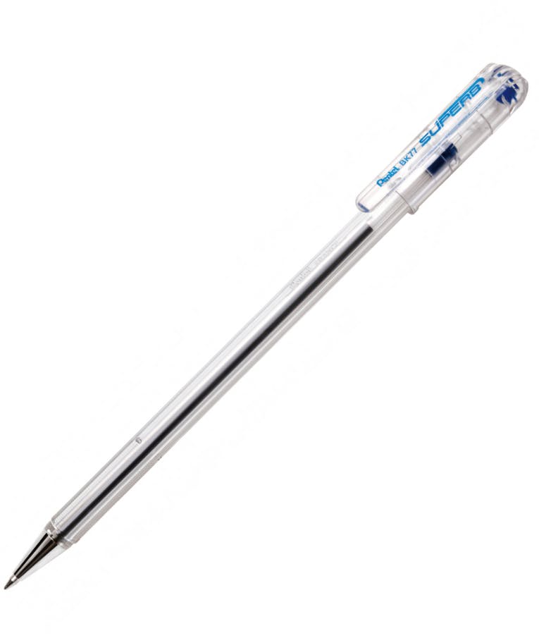  Στυλό Διαρκείας Superb Pentel 0,7mm Μπλε Needle Point Ballpoin BK77C