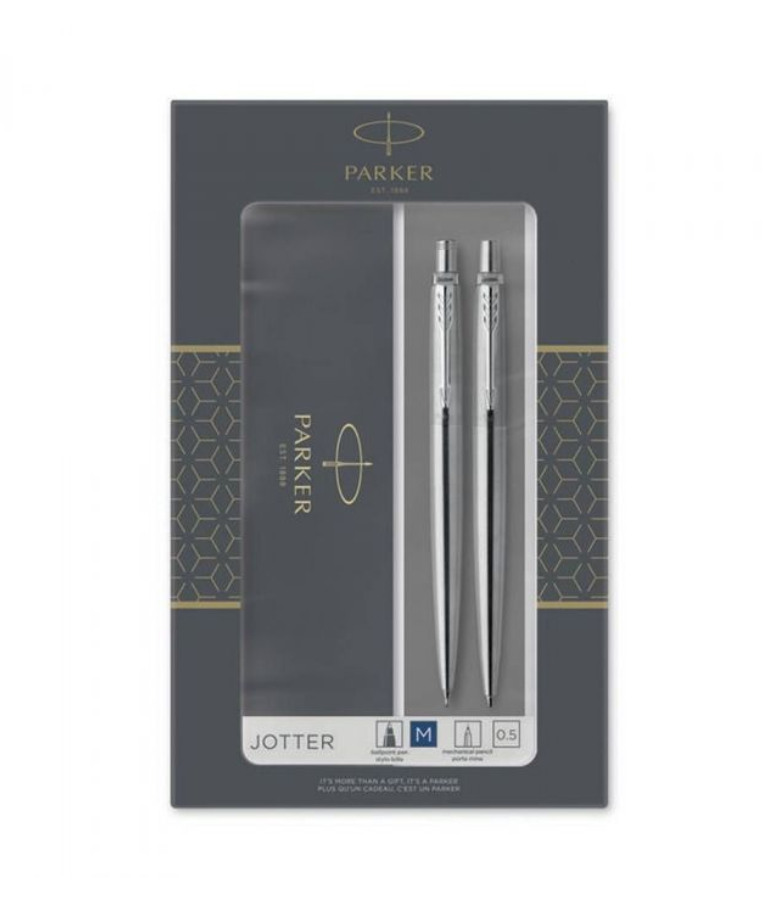 PARKER - ΣΕΤ Στυλό + Μηχανικό Μολύβι 0.5mm Parker Jotter CR DUO Stainless Steel 1171.9026.08  2093256