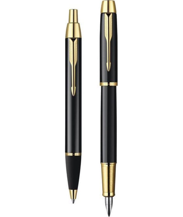 PARKER - Σετ Parker I.M. Duo Lacquer Black GT Fountain Pen - BallPen 2093216  Ι.Μ. DUO LQ BLACK GT [FP-ΒΡ]