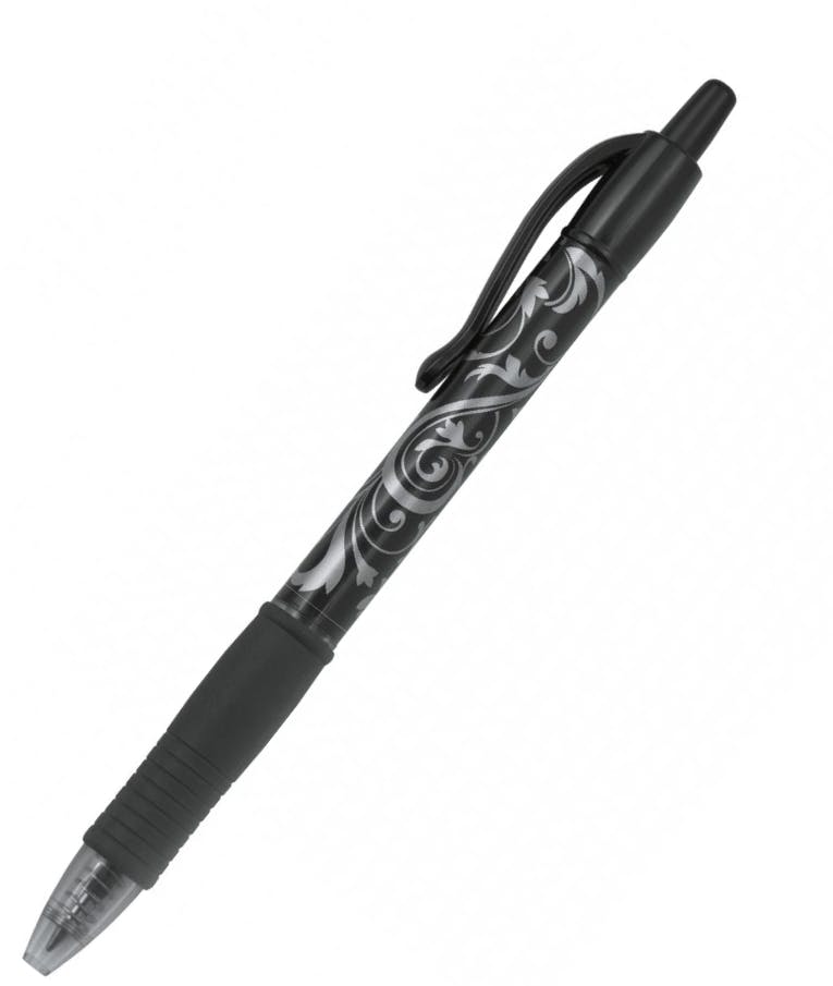 Pilot Στυλό Gel 0.7mm με Μαύρο Mελάνι και Κουμπί G-2 Victoria BL-G2-7-VA-B