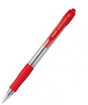 Pilot Στυλό Ballpoint Super Grip 1.0mm (Medium) με Κόκκινο Mελάνι Λαδιού και Κουμπί BPGP-10R-MR