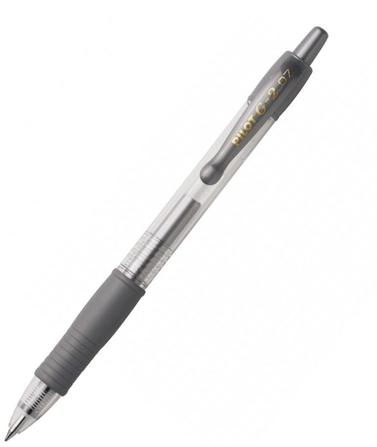 Pilot Στυλό Gel 0.7mm με Ασημί Mελάνι G-2 BL-G2-7-SI