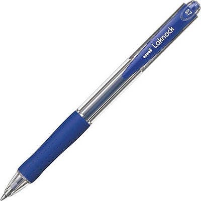 Uni-Ball Laknock Στυλό με Κουμπί 0.7 Μπλέ SN-100 Ballpoint