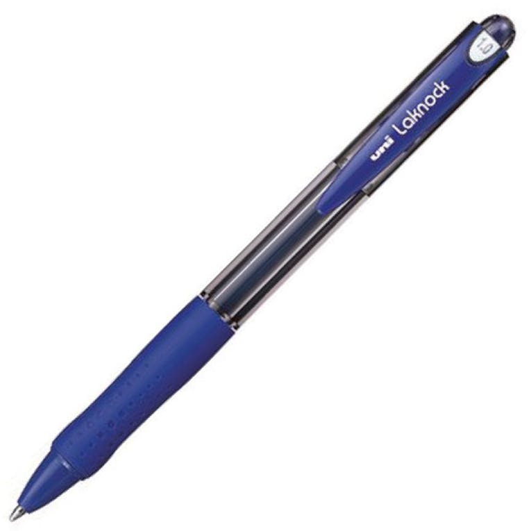 Uni-Ball Laknock Στυλό με Κουμπί 1.0 Μπλέ SN-100-10 Ballpoint