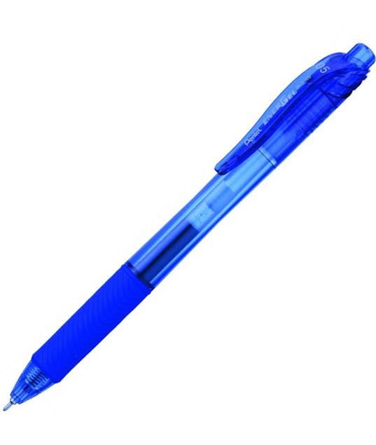PENTEL -  Στυλό Energel X με κουμπί 0.5 Metal Tip Υγρής Μελάνης Μπλε BLN105-C