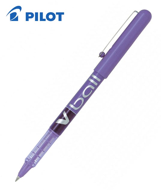 PILOT - Pilot Στυλό Rollerball 0.5mm με Μωβ Μελάνι V-Ball με Καπάκι BL-VB5-V