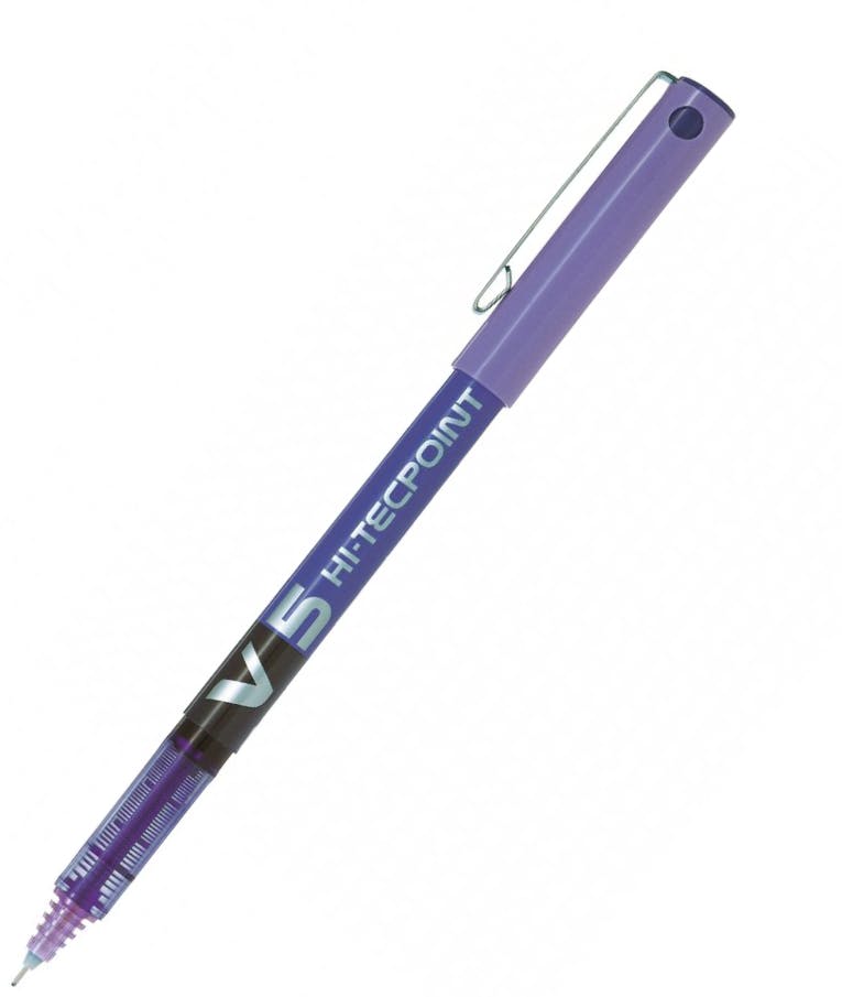 Στυλό Pilot Hi-Techpoint V5 0.5mm Fine Μωβ BX-V5V