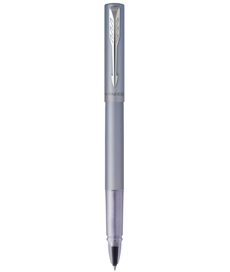 PARKER - Parker Στυλό Rollerball Vector XL Silver Blue CT με Μπλε Μελάνι F 0.5 2159775 +POUCH