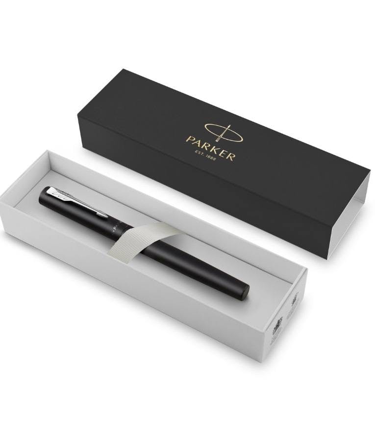 PARKER - Parker Στυλό Rollerball Vector XL Black CT με Μπλε Μελάνι F 0.5 2159774  + POUCH