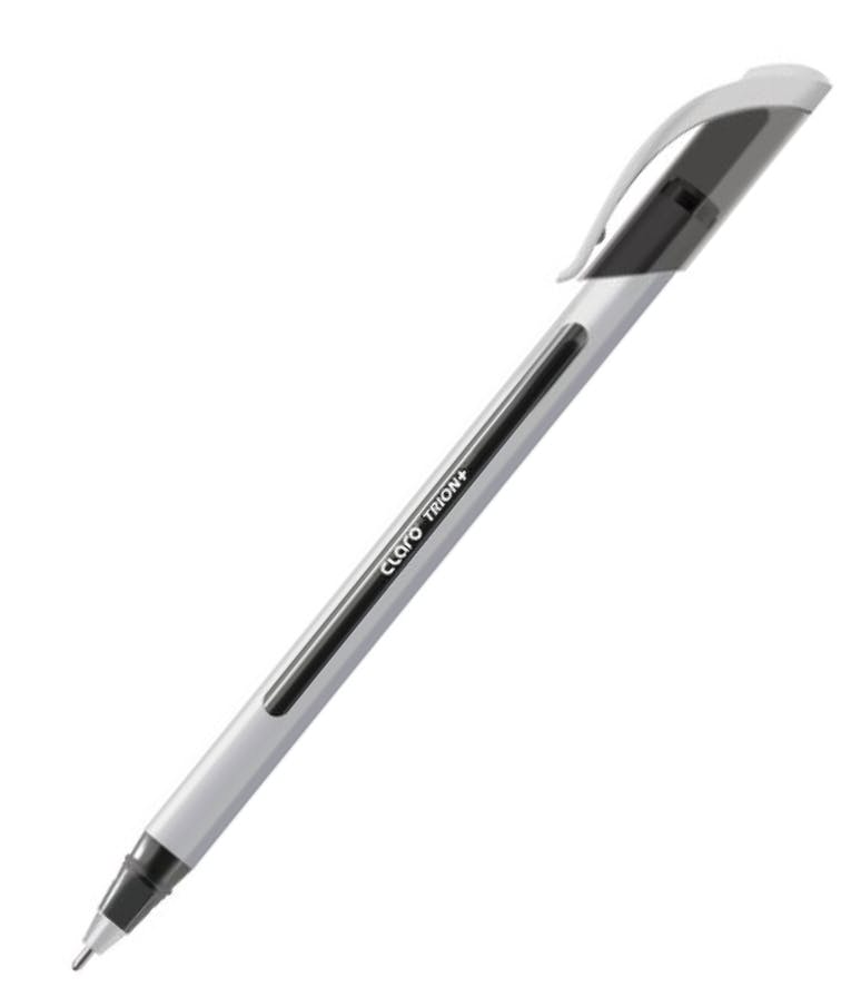 Στυλό  TRION PLUS 1.0mm Μαύρο Triangular Ball Pen Black  0.62.229