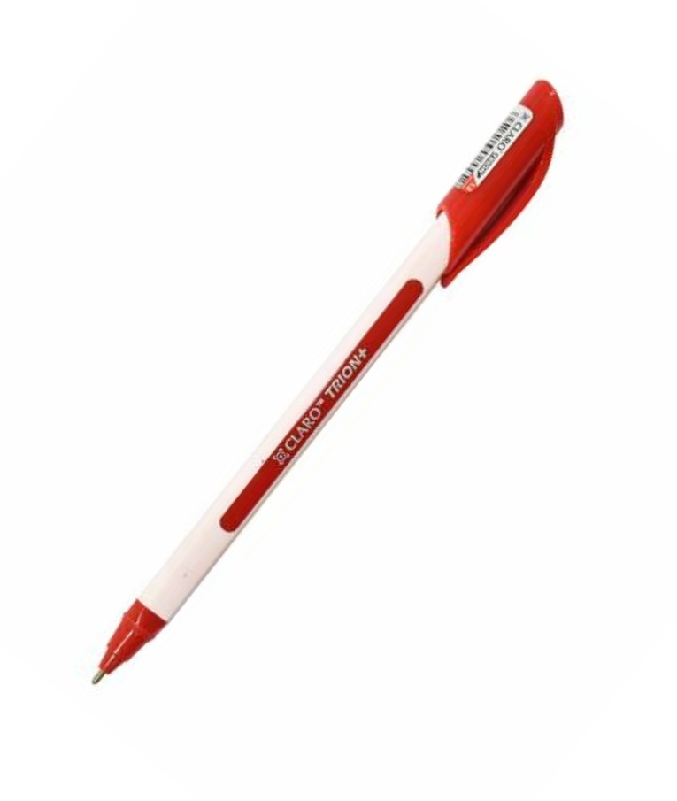 CLARO - Στυλό  TRION PLUS 1.0mm Κόκκινο  Triangular Ball Pen Red  0.62.229