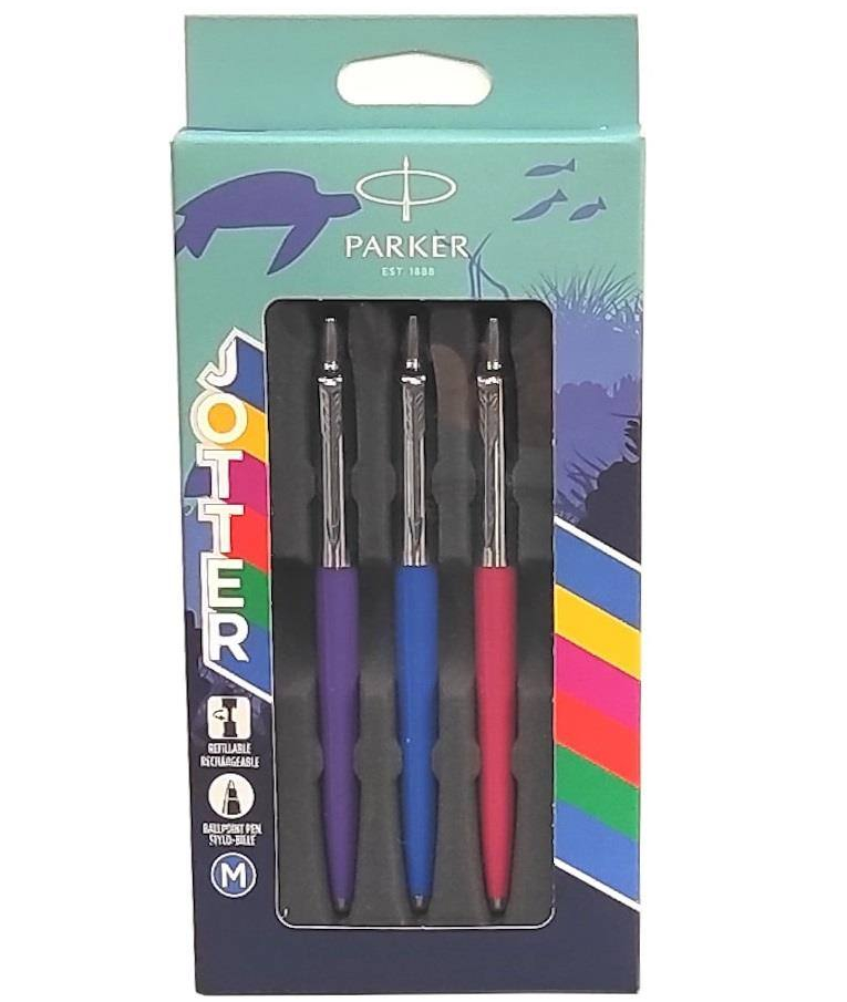 PARKER - Parker Jotter Origin Trio Σετ 3 στυλό Στυλό Purple, Blue & Pink  BP Μωβ-Μπλέ-Φούξια 2179930