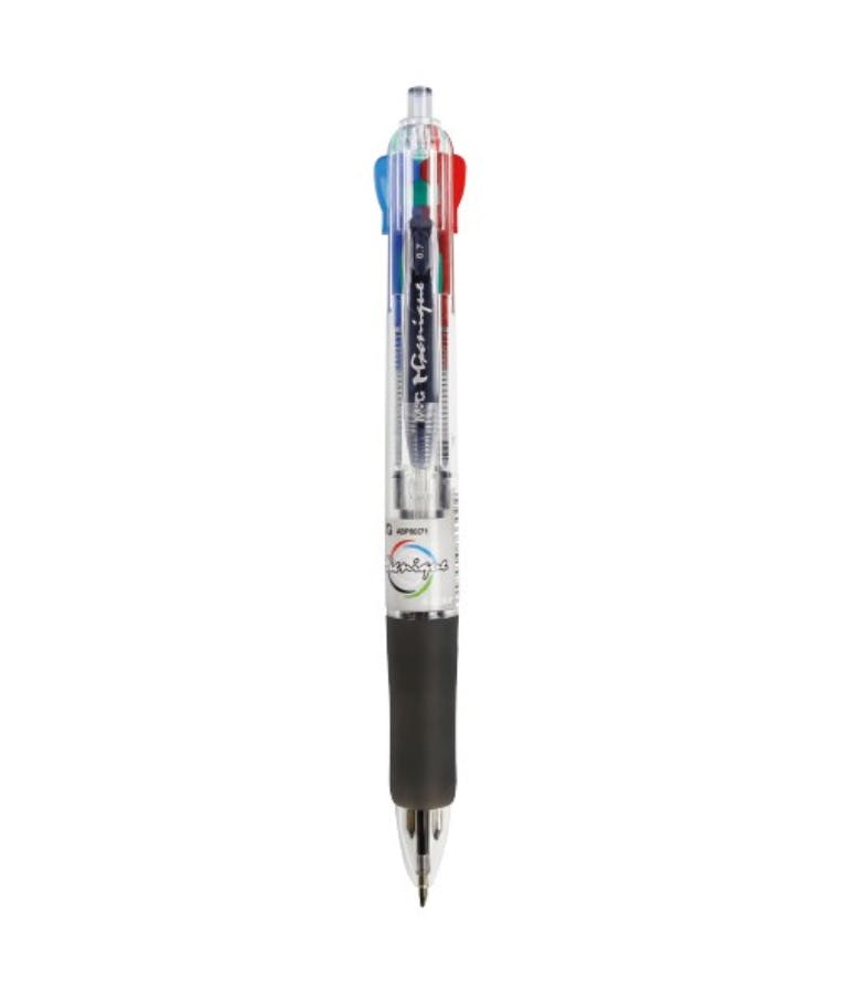  Στυλό WISDOM με 4 Χρώματα (Μπλε, Μαύρο, Κόκκινο, Πράσινο) Semi-gel Ball Pen 4 Colors 0.7mm ABP803R4