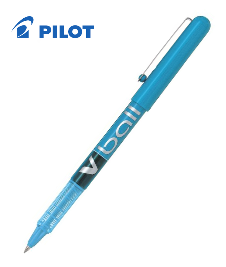 PILOT - Pilot Στυλό Liquid Ink Rollerball 0.5mm με Γαλάζιο Μελάνι V-Ball με Καπάκι BL-VB5-LB
