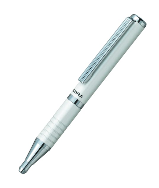 ZEBRA -  Ball-Point Pen Expandable White - Μίνι Πτυσσόμενο Στυλό Διαρκείας Μπλε Μελάνι 0.7mm |Χρώμα Λευκό BA115-W-BL SL-F1