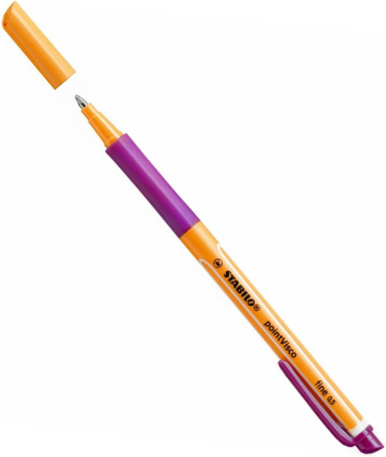Stabilo Στυλό Rollerball 0.5mm με Μωβ Mελάνι με Καπάκι  pointVisco 1099/58