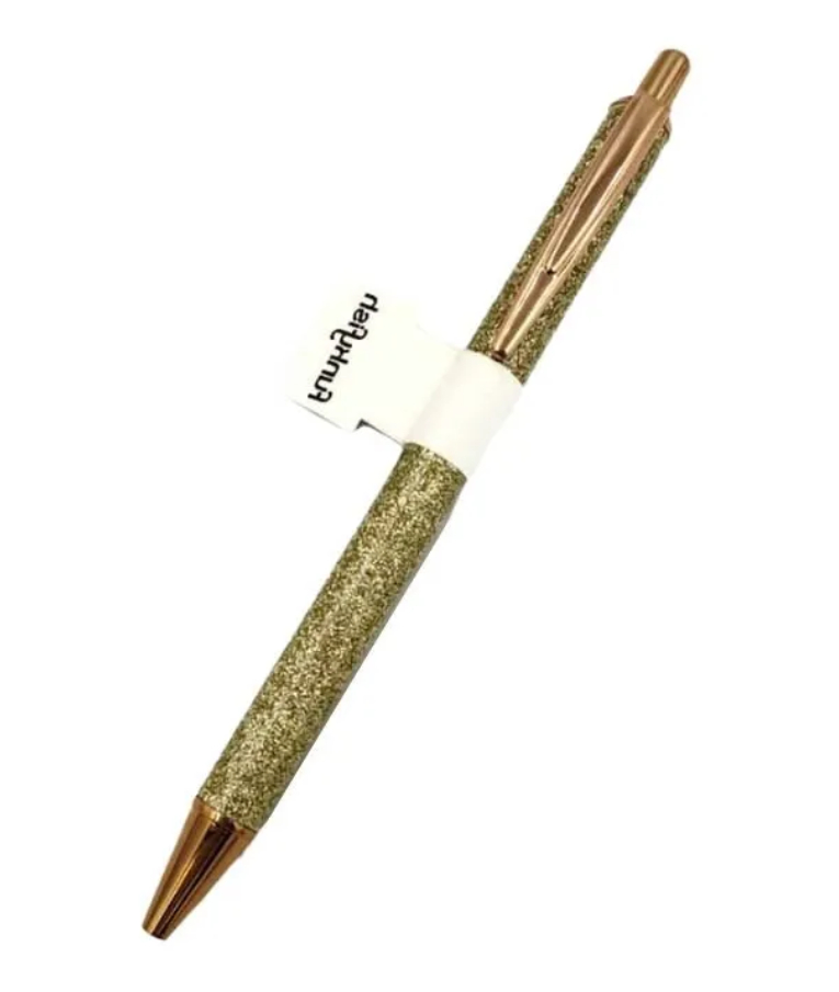 FUNKY FISH - Στυλό GOLD STRASS  PEN Χρυσό με Στρας (με Μπλε μελάνι)  Gim  300-30110