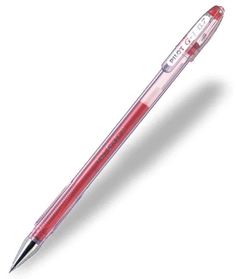 PILOT - Pilot Στυλό 0.7mm με Κόκκινο Mελάνι G-1 Μπλε BL-G1-7Τ-R